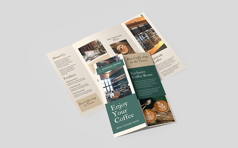 6pp Gate Fold Menu Printing - Saver Warehouse